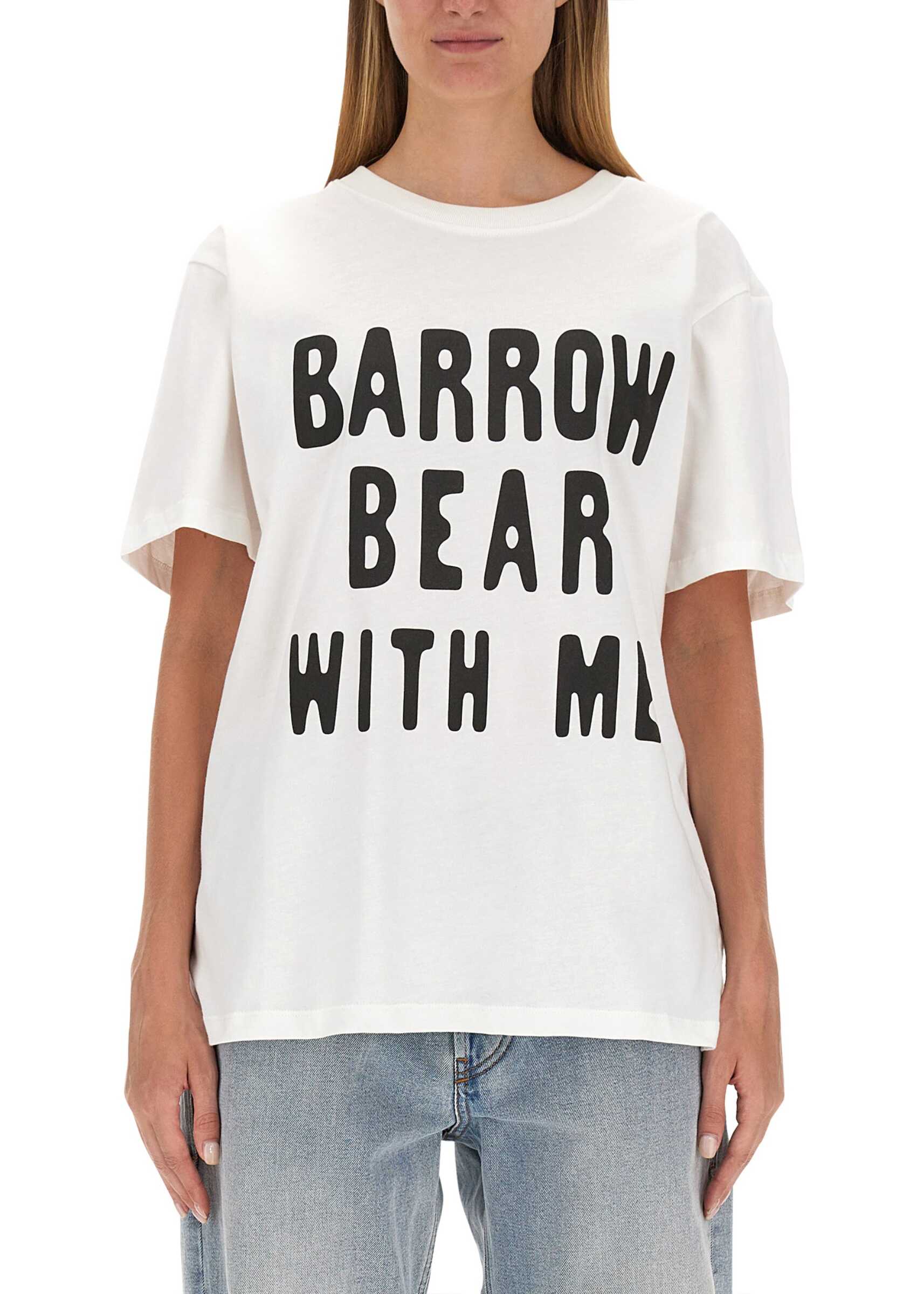 BARROW T-Shirt With Logo WHITE