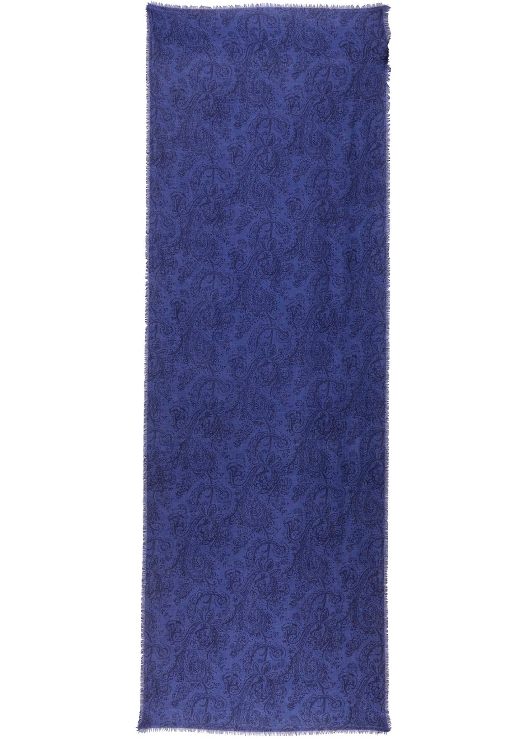ETRO Scarf With Print BLUE