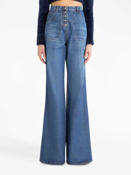 Blugi evazati ETRO Jeans With Foliage Pockets BLUE Femei (BM 10678786) 3