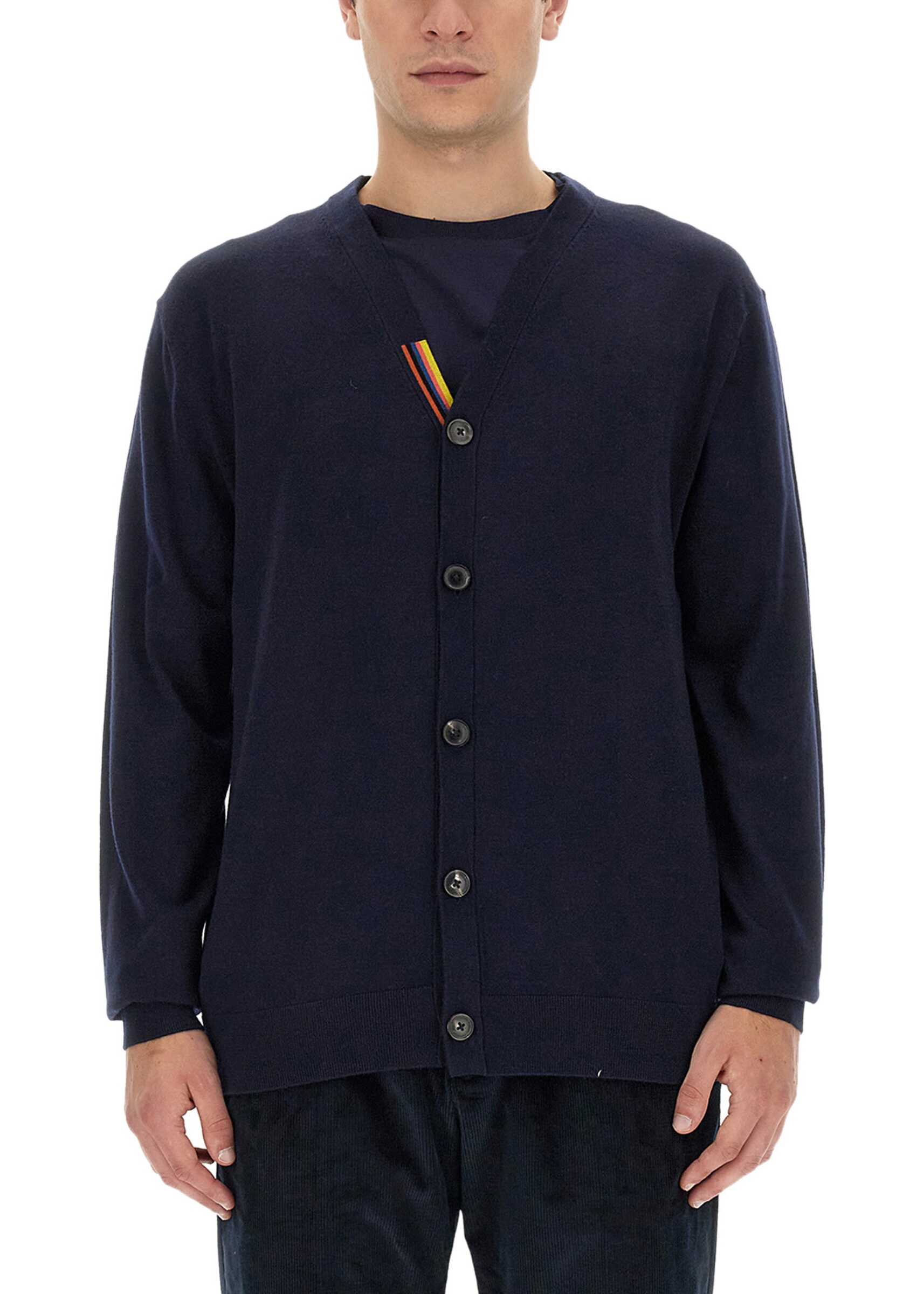 Paul Smith V-Neck Cardigan BLUE