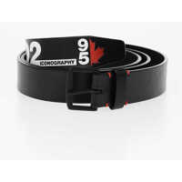 Curele Leather Belt With Contrasting Print 40Mm Barbati