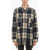 Woolrich Plaid Motif Explorer Overshirt With Double Breast Pocket And Blue