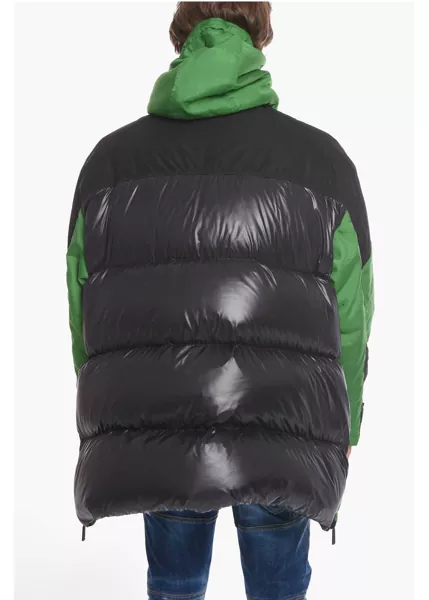 Geci de iarna DSQUARED2 Two-Toned Puffer Jacket With Maxi Pockets Black Barbati (BM 10680298) 2