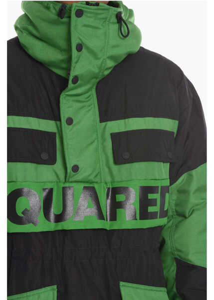 Geci de iarna DSQUARED2 Two-Toned Puffer Jacket With Maxi Pockets Black Barbati (BM 10680298) 3