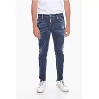 Blugi drepti Distressed Skater Denims With Low Waist Barbati