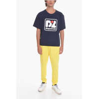 Tricouri DSQUARED2 pentru Barbati - Tricouri DSQUARED2 Crewneck T-Shirt With Maxi Embossed Logo Blue Barbati (BM 10681321) - B-mall.ro