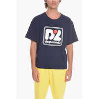 Tricouri Crewneck T-Shirt With Maxi Embossed Logo Barbati