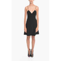 Rochii scurte Slip Dress With Decorative Stitching Detail Femei