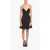 DSQUARED2 Slip Dress With Decorative Stitching Detail Black