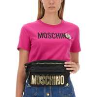 Tricouri Moschino Dama - Tricouri Moschino Logo Print T-Shirt FUCHSIA Femei (BM 10681741) - B-mall.ro
