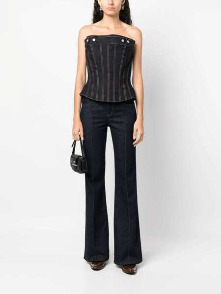 Bluze Alexander McQueen Top In Bustier DENIM Femei (BM 10681828) 2