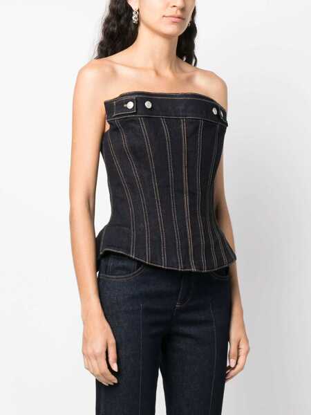 Bluze Alexander McQueen Top In Bustier DENIM Femei (BM 10681828) 3