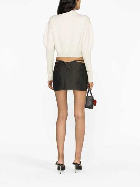 Pulovere casual Alexander McQueen Wool Jersey. IVORY Femei (BM 10681840) 4