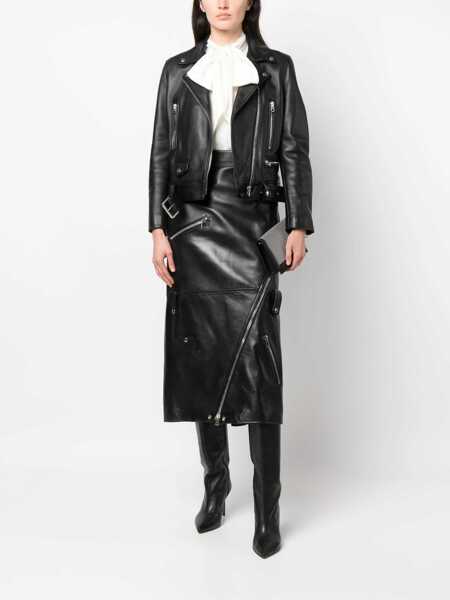 Fuste casual Alexander McQueen Midi Skirt BLACK Femei (BM 10681846) 2