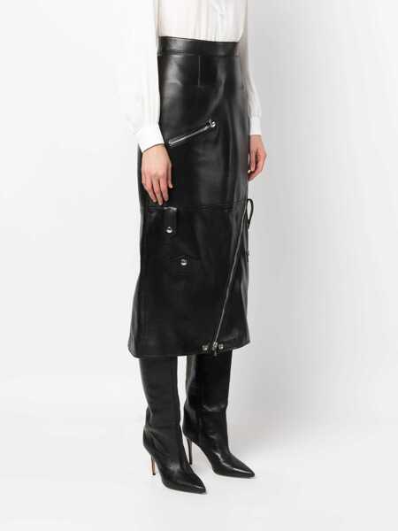 Fuste casual Alexander McQueen Midi Skirt BLACK Femei (BM 10681846) 3