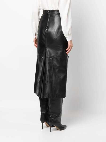 Fuste casual Alexander McQueen Midi Skirt BLACK Femei (BM 10681846) 4