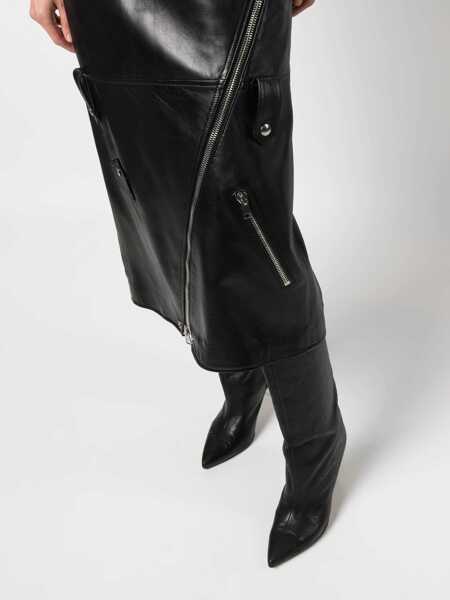 Fuste casual Alexander McQueen Midi Skirt BLACK Femei (BM 10681846) 5