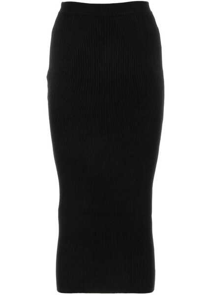 Fuste casual Alexander McQueen Knit Pencil Skirt BLACK Femei (BM 10681852) 2