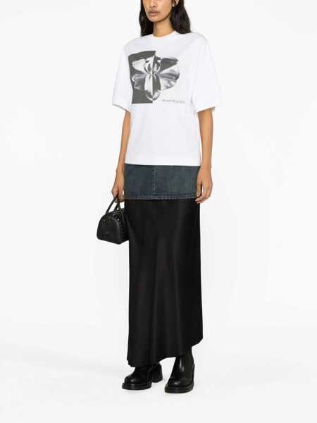 Tricouri Alexander McQueen Photographic Orchid T-Shirt MULTICOLOUR Femei (BM 10681855) 4