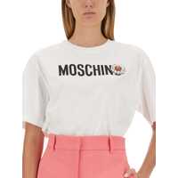Tricouri Moschino Dama - Tricouri Moschino T-Shirt With Logo WHITE Femei (BM 10682161) - B-mall.ro