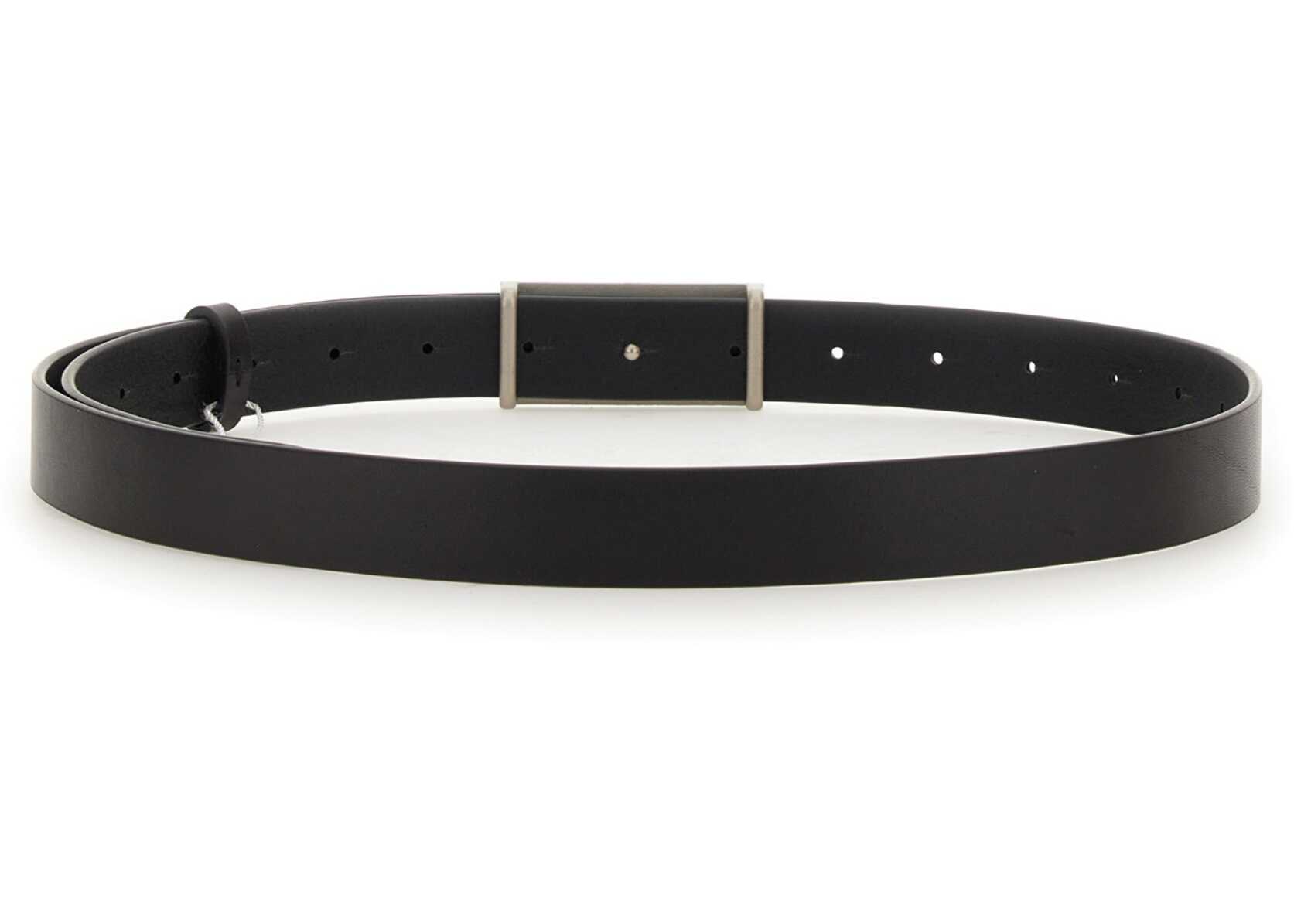 MM6 Maison Margiela Belt With Logo Buckle BLACK