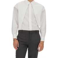 Camasi Alexander McQueen pentru Barbati - Camasi casual Alexander McQueen Shirt With Pleat WHITE Barbati (BM 10682872) - B-mall.ro
