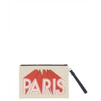 Genti de mana Large Clutch Bag With Logo Barbati