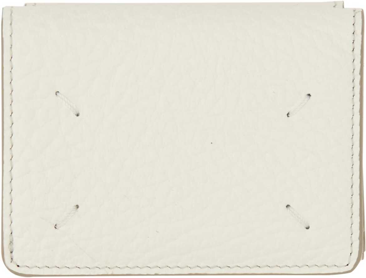 Maison Margiela Four Stitches Compact Wallet WHITE