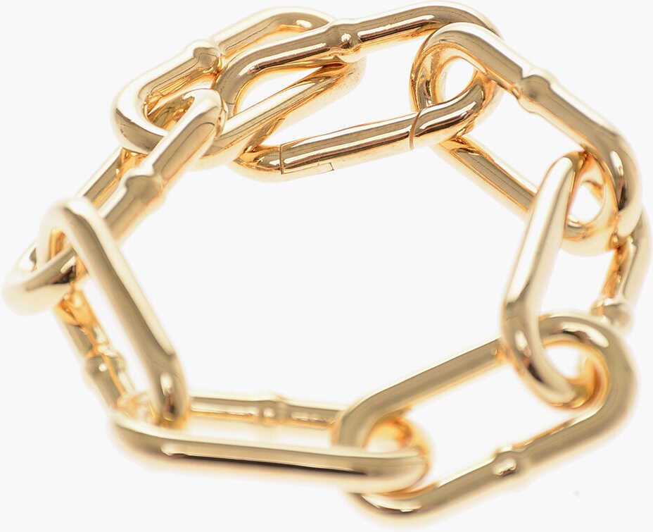Bottega Veneta Golden Effect Chain Bracelet Gold image11