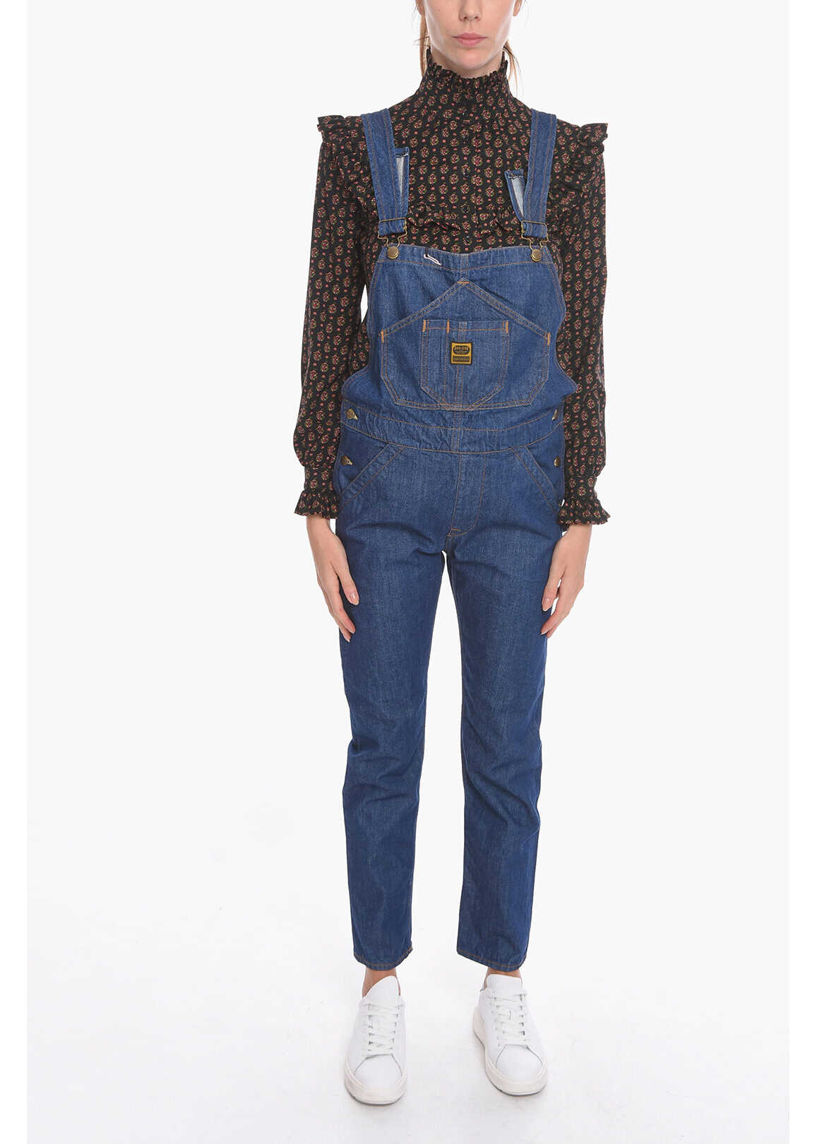 WASHINGTON DEE CEE Denim Washington Jumpsuit With Logoed And Golden Buttons Blue