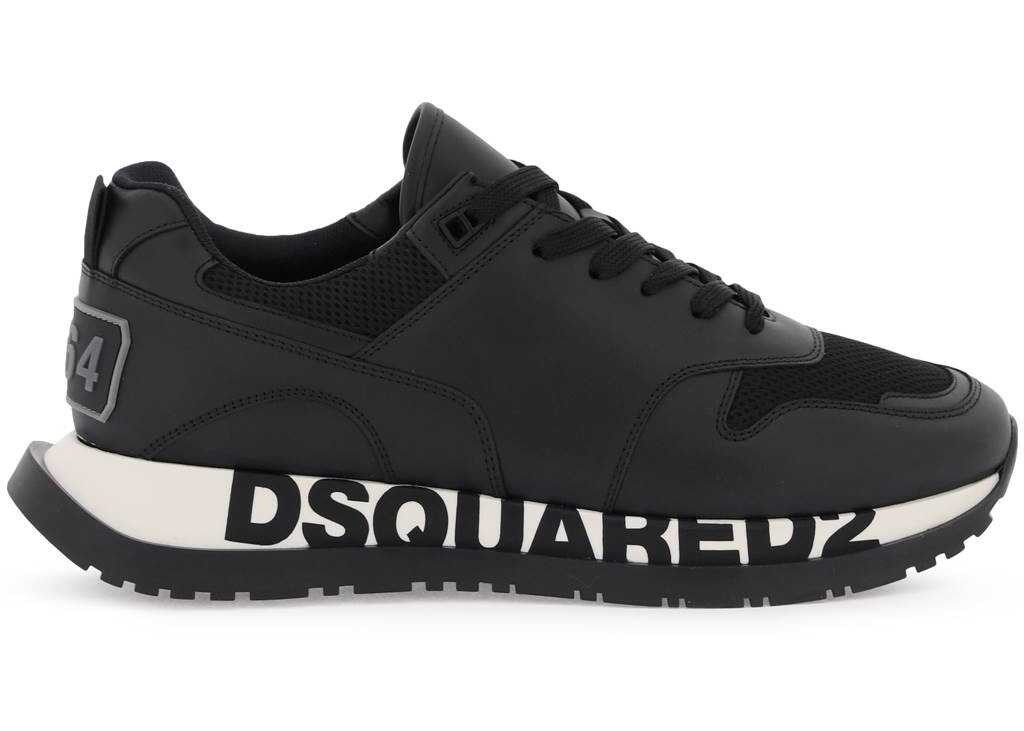 DSQUARED2 \'Running\' Sneakers BLACK ANTHRACITE WHITE