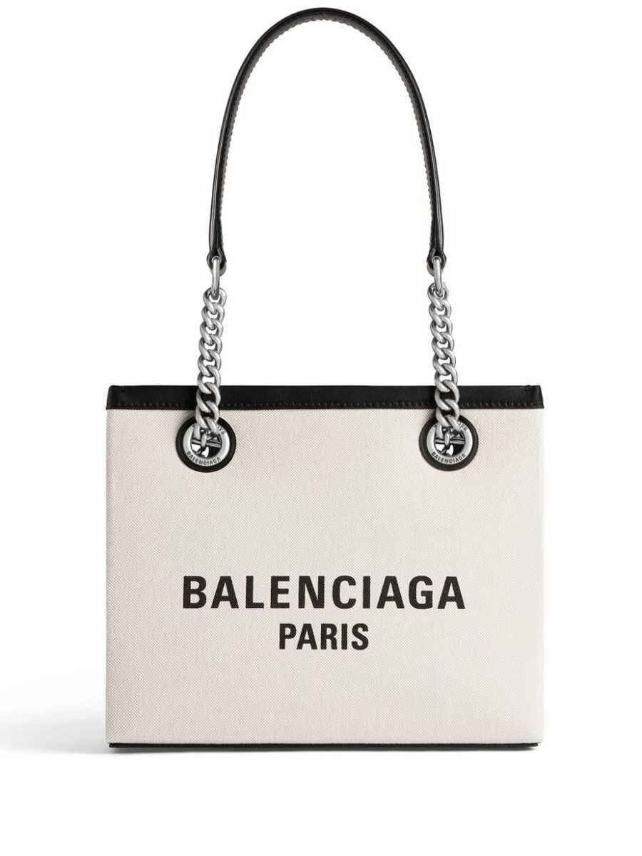 Balenciaga BALENCIAGA Duty Free small canvas tote bag Beige