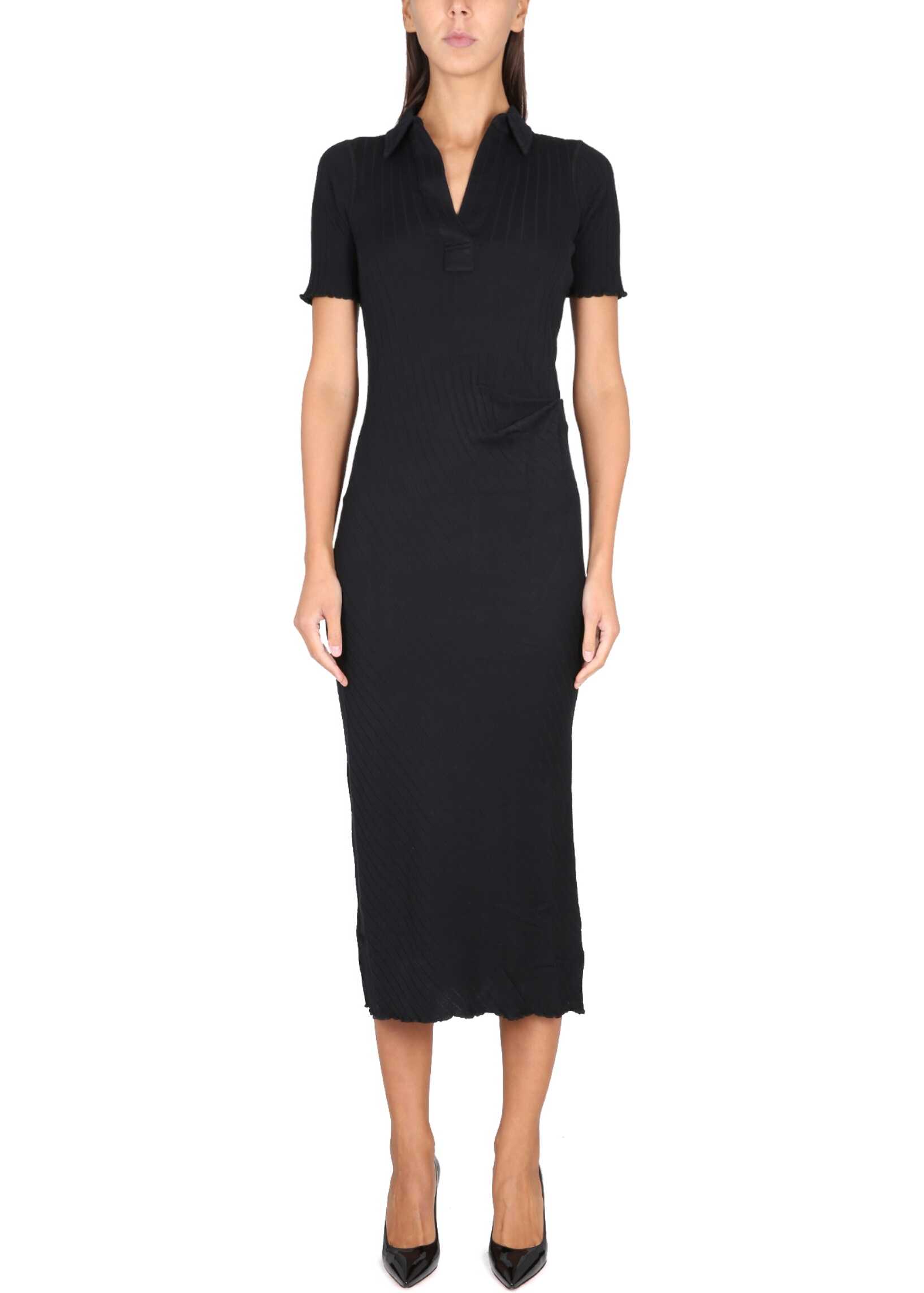 HELMUT LANG Polo Dress BLACK