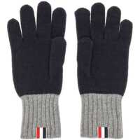 Manusi pentru Barbati - Manusi Thom Browne Gloves With Logo BLUE Barbati (BM 10688287) - B-mall.ro