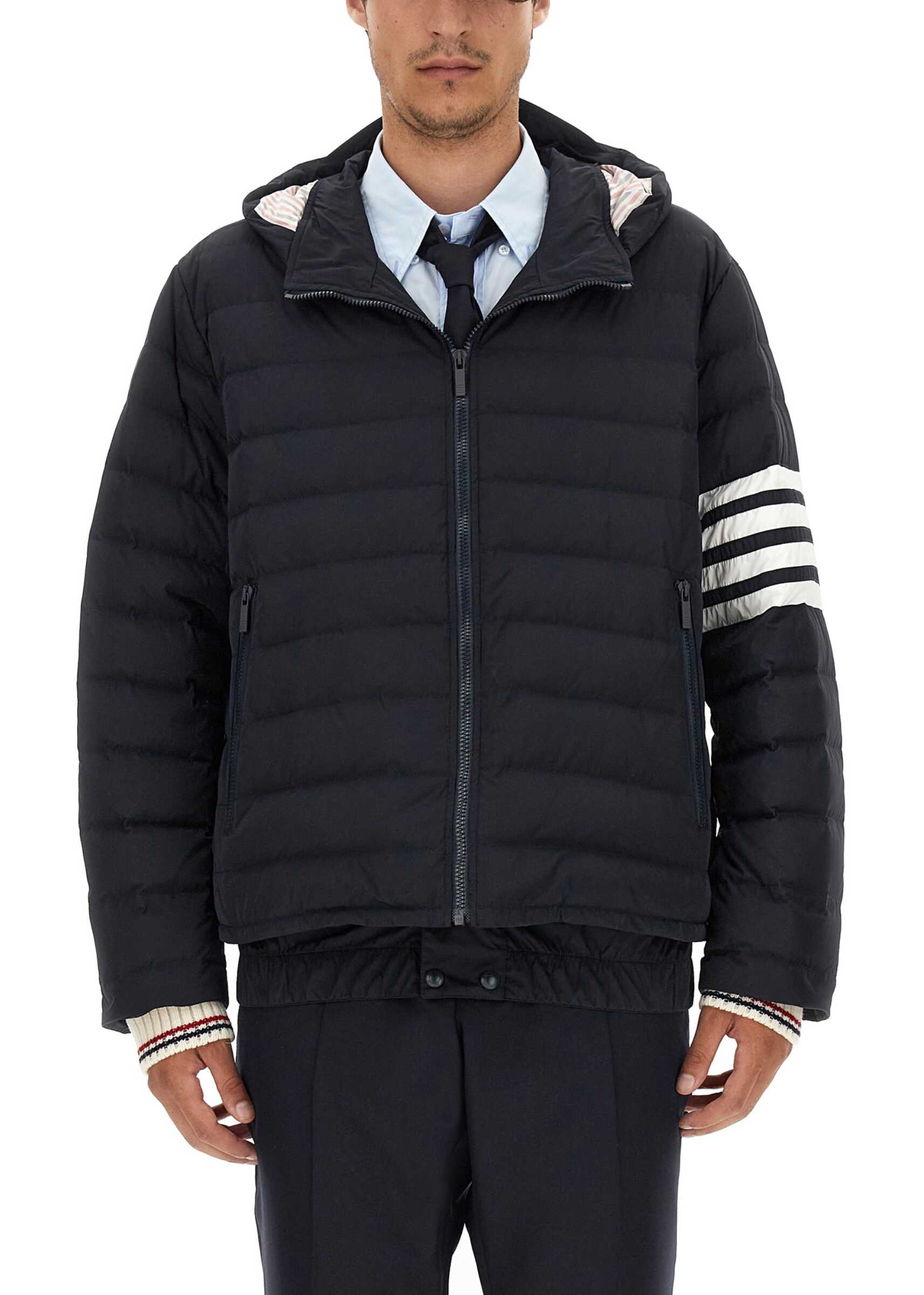 Thom Browne Down Jacket 4Bar BLUE