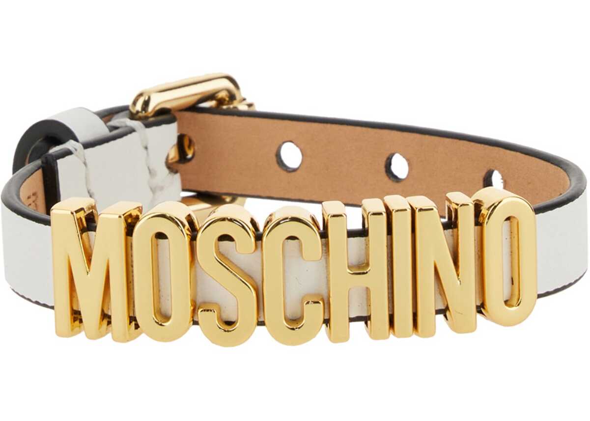 Moschino Logo Bracelet WHITE image3