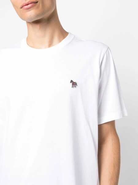 Tricouri Paul Smith Zebra Logo T-Shirt WHITE Barbati (BM 10688326) 5