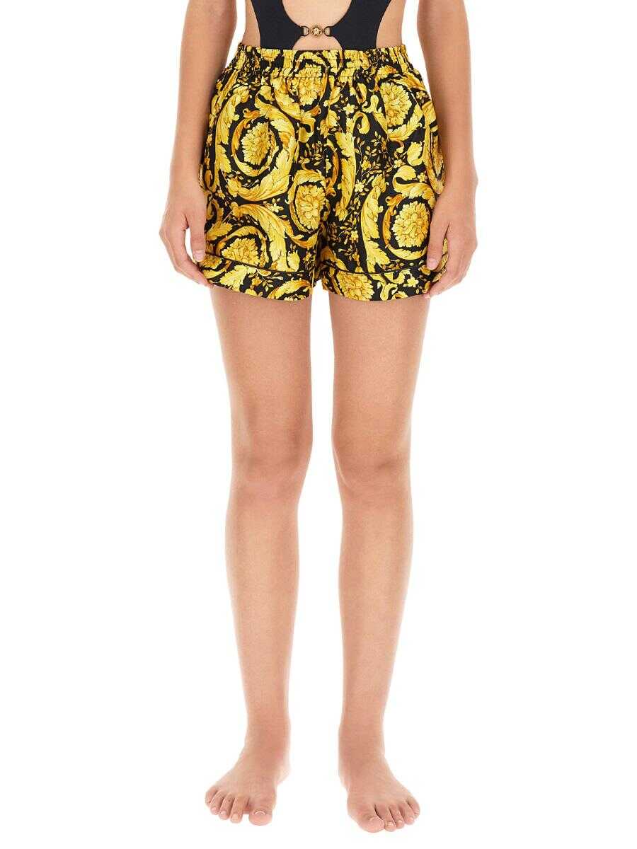 Versace VERSACE SILK PAJAMA SHORTS MULTICOLOUR