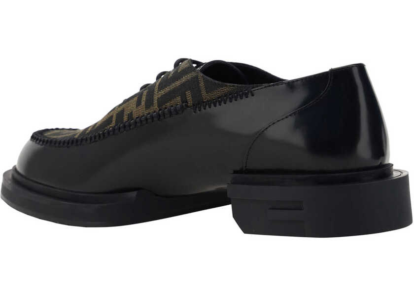 Pantofi eleganti Fendi Lace-Up Shoes TABACCO/NERO Barbati (BM 10691047) 4
