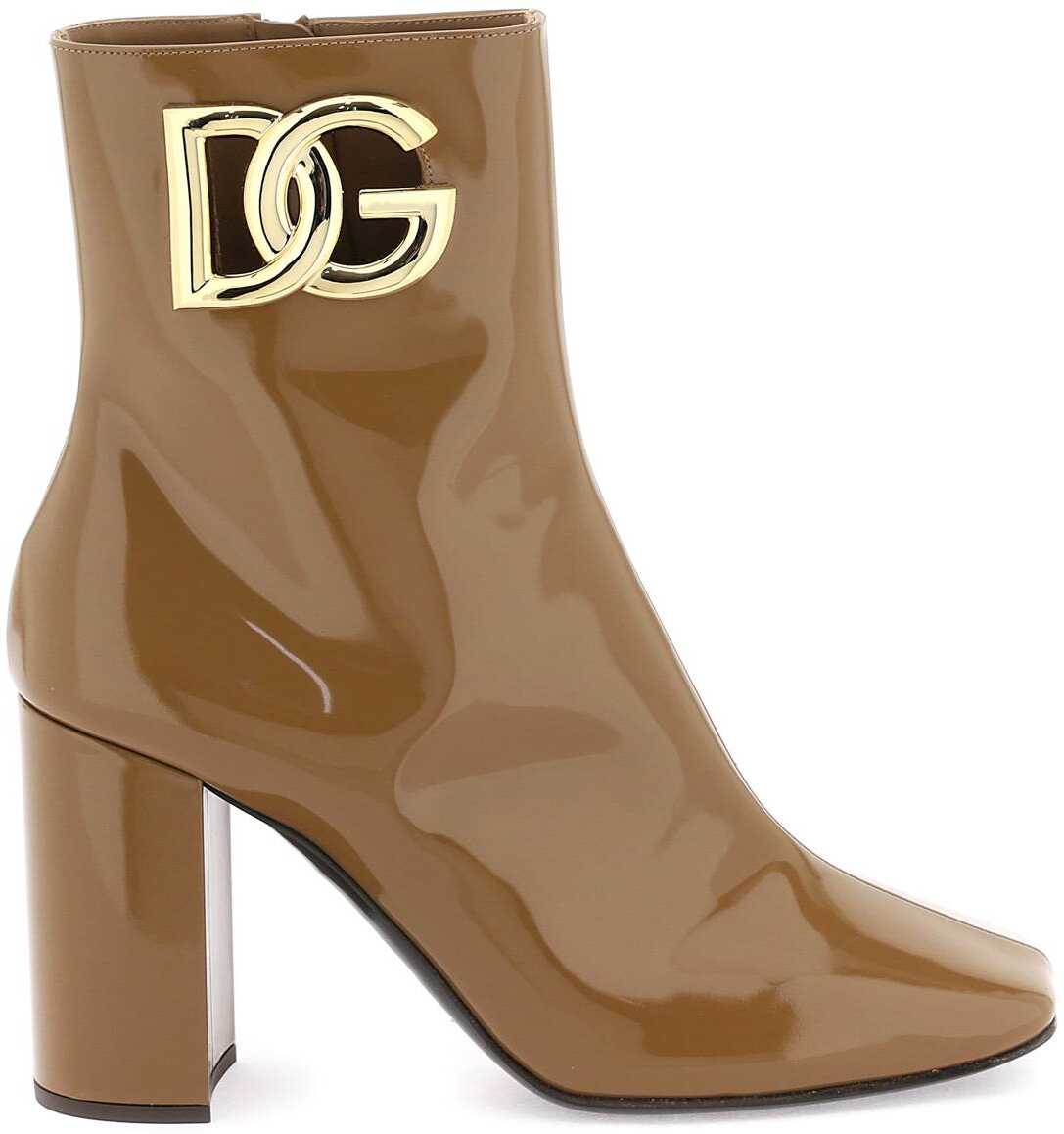 Dolce & Gabbana Dg Logo Ankle Boots CARAMELLO