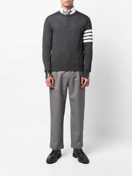 Pulovere Thom Browne Thom Browne Sweaters GREY Barbati (BM 10693036) 2