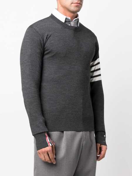 Pulovere Thom Browne Thom Browne Sweaters GREY Barbati (BM 10693036) 3