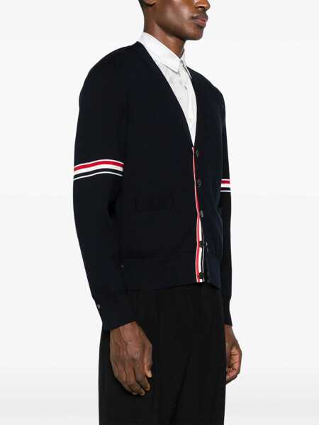 Pulovere Thom Browne Thom Browne Sweaters BLUE Barbati (BM 10693042) 3