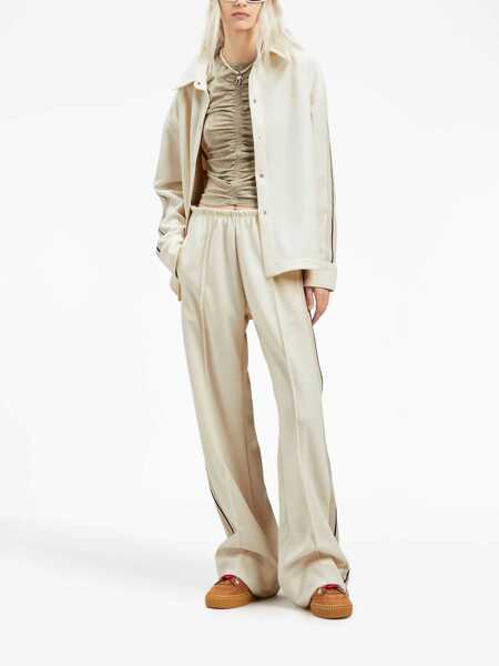 Camasi office Palm Angels Monogram Sports Shirt BEIGE Femei (BM 10693621) 2