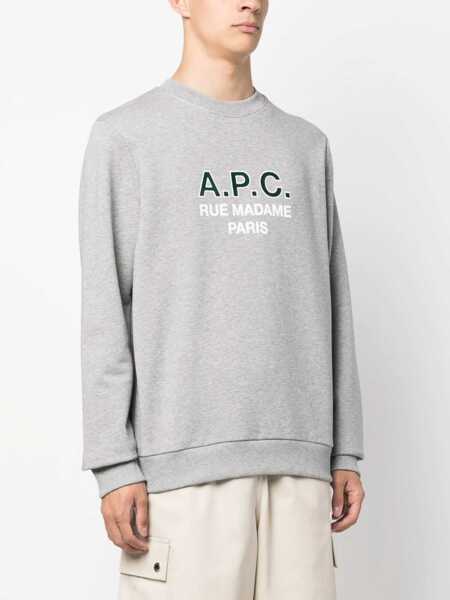 Bluze de trening A.P.C. Sweatshirt With Logo GREY Barbati (BM 10693639) 3