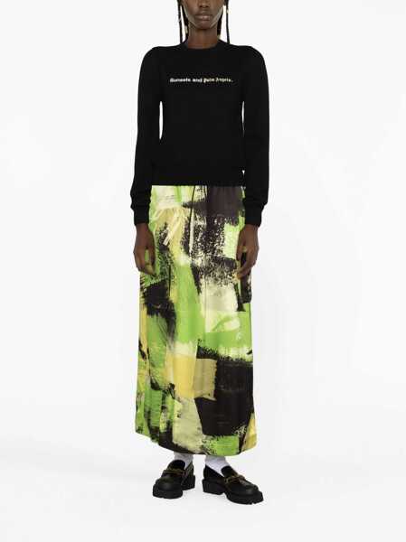 Pulovere Palm Angels Sunsets Sweater BLACK Femei (BM 10693708) 2