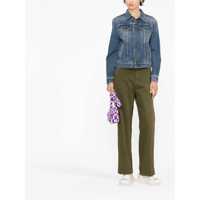 Geci Golden Goose Dama - Geci Golden Goose Blue Jacket With Classic Collar And Logoed Buttons In Denim Woman BLUE Femei (BM 10694971) - B-mall.ro