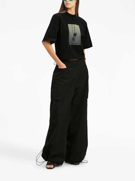 Pantaloni casual Palm Angels Cargo Pants BLACK Femei (BM 10695754) 2
