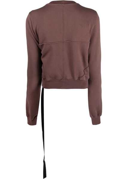 Bluze de trening Rick Owens Cropped Sweatshirt BROWN Femei (BM 10695769) 2