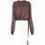 Rick Owens Cropped Sweatshirt BROWN